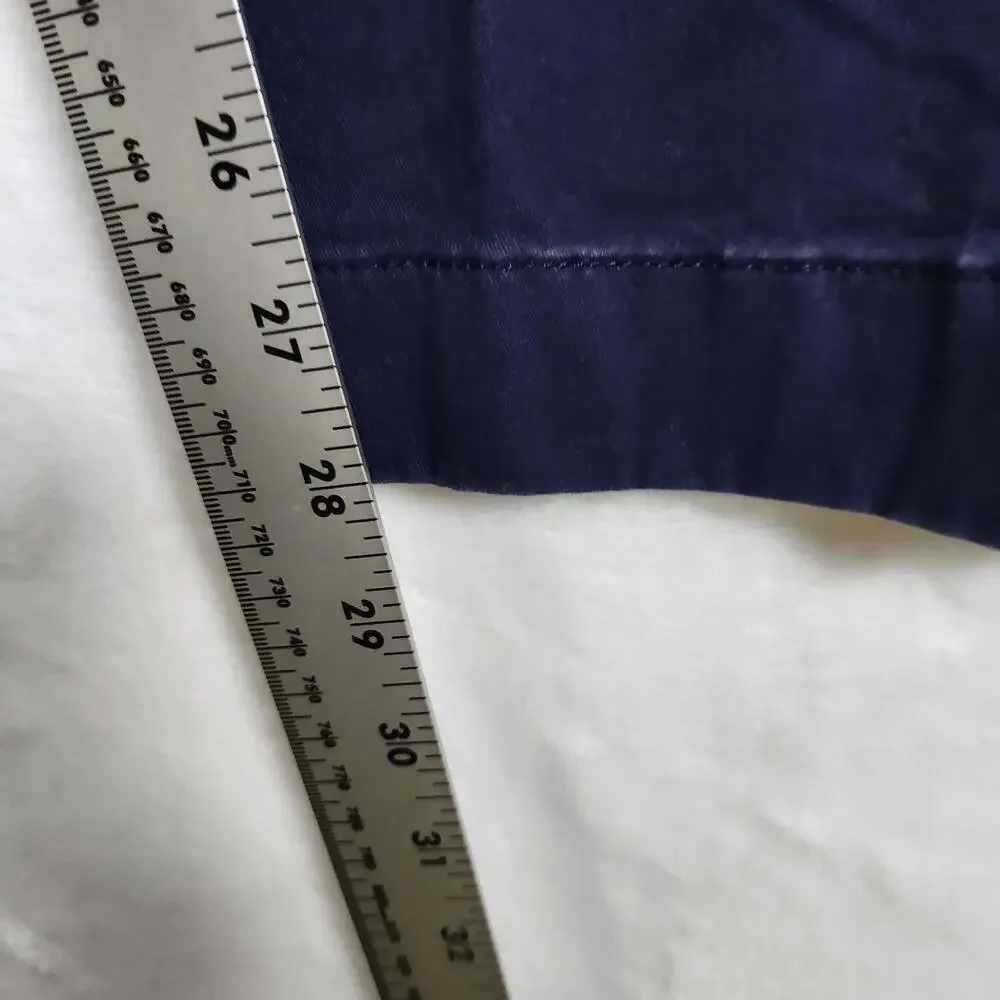 J.Crew Flex Skinny Chino Pants W36 L30 Navy Blue Stretch Casual Workwear‎